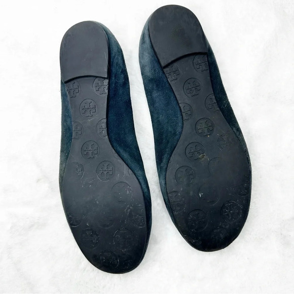 Tory Burch Suede Ballet Flats Size 6.5 - Picture 2 of 5